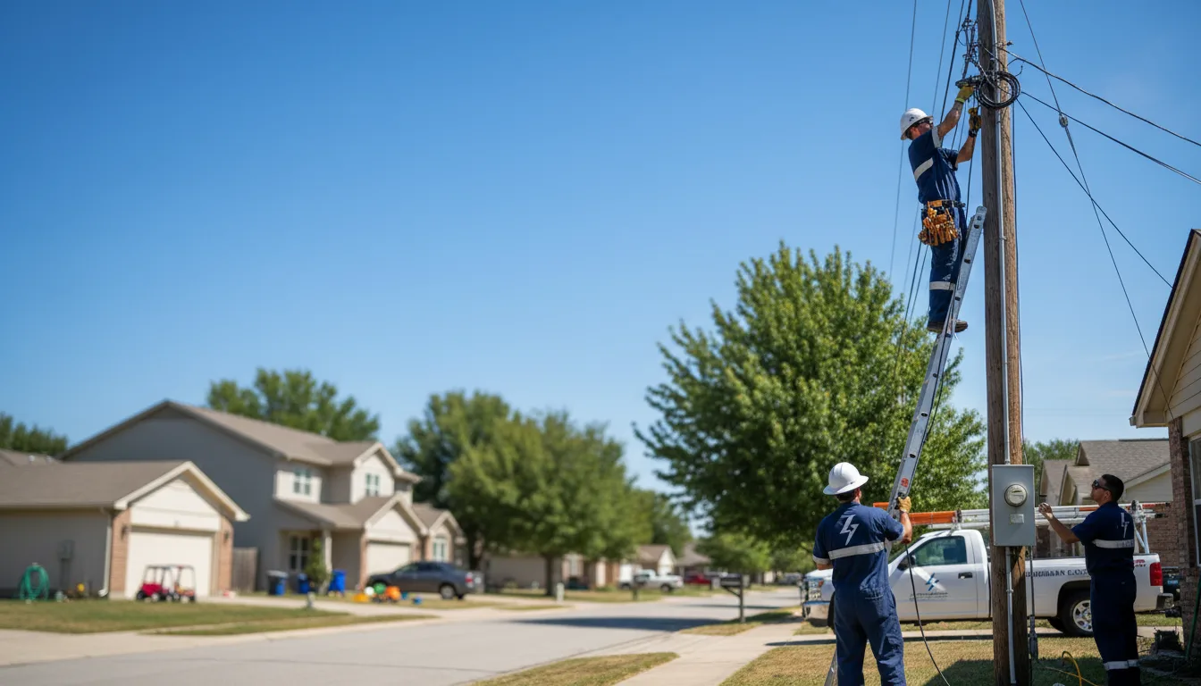 Residential electrician providing installation services in Cosmos, MN